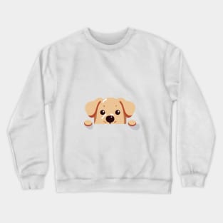 Peeking Dog Crewneck Sweatshirt